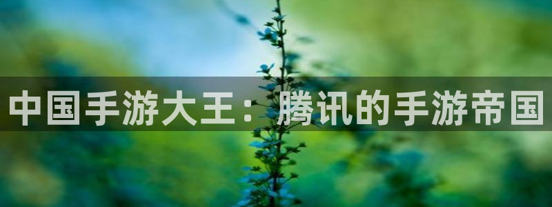 长运娱乐官网报数：中国手游大王：腾讯的手游帝国