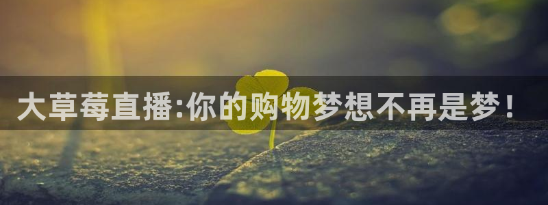 柠檬足球直播：大草莓直播:你的购物梦想不再是梦！